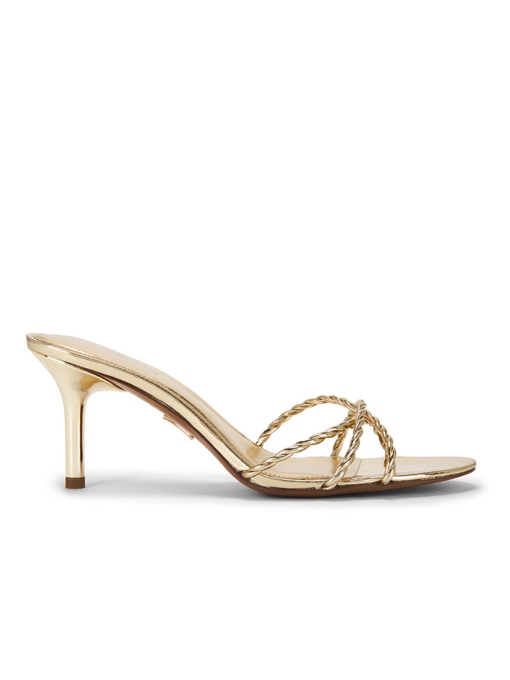 Retrofete Karolina Sandals Light Gold Strappy Kitten Heels Sandals shoes 11